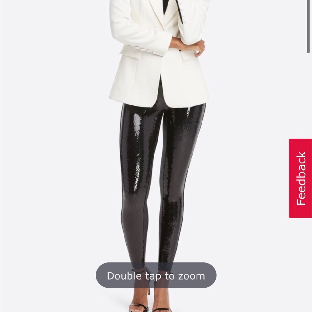 SPANX Faux leather sequin legging